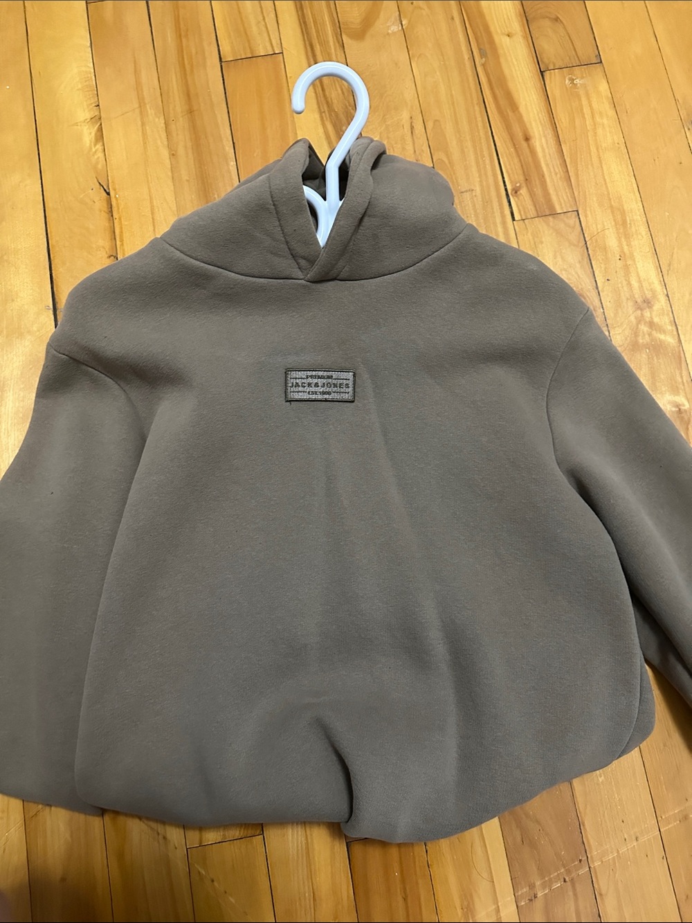Jack & Jones Kids Taupe Hooded Fleece Pullover